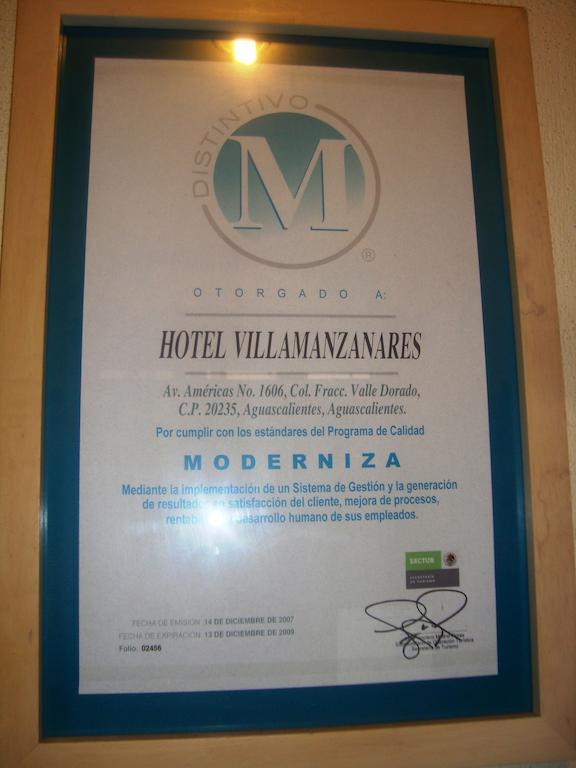 Hotel Villa Manzanares Aguascalientes Zewnętrze zdjęcie